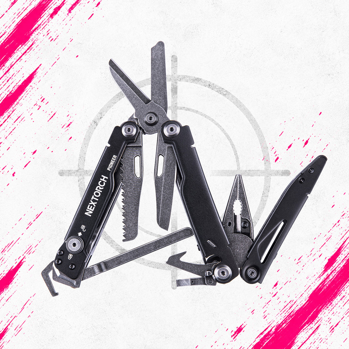 NEXTORCH MultiTool 15in1 - PIONEER MT20BK Black Edition